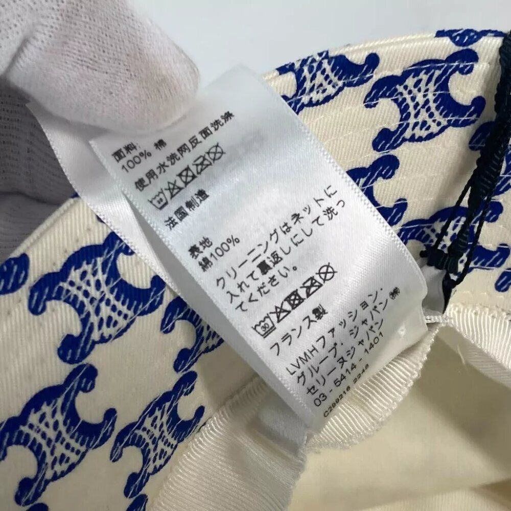 CELINE 2AUE5460U Monogram Triomph logo hat bucket hat bob hat Unused - Picture 14 of 14